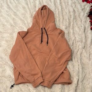 The North Face cropped sweatshirt size medium, plum colored